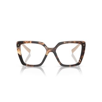 Prada 0pr 16zv Oversized Tortoiseshell Square Eyeglasses