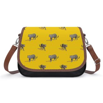 Generic Leopard Womens Crossbody Bag Fashion Shoulder Handbags Message Tote Bag with Adjustable Strap