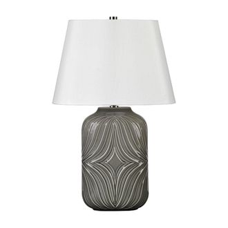 Netlighting Muse Grey 1 Light Table Lamp Grey E27