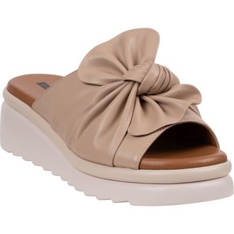 Good Choice Shoes Harlow Platform Wedge Slide Sandal in Beige at Nordstrom Rack, Size 7.5
