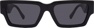 Versace Dark Grey Rectangular Mens Sunglasses VE4459 GB1/87 54