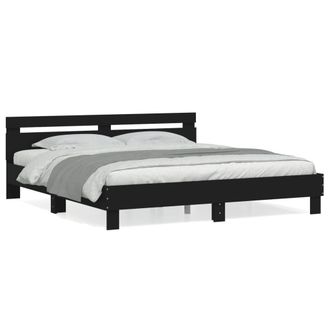 Berkfield Home Bed Frame without Mattress Black 160x200 cm