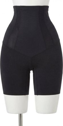 Spanx High-Waisted Mid-Thigh Shorts In Very Black