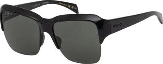 Gucci Zonnebrillen - Dames - Zonnebrillen - Zwart - 57 MM - Accessoires