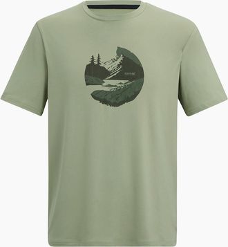 Regatta Mens Regatta Mens Fingal Mountain T-Shirt - Light Sage - Size: 38