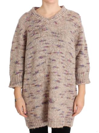 Pink Memories pink MEMORIES Wool Blend Knitted Oversize Womens Sweater