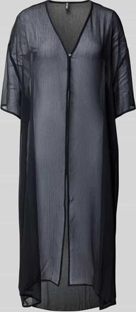 Pieces Oversized Strand-Kaftan in semitransparentem Look Modell ATRUD in Black, Gr&ouml;&szlig;e 1
