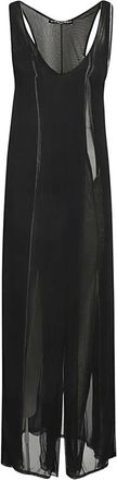 Y / Project Maxi Jurk - Dames - Maxi kleedjes - Zwart - M - Kleedjes