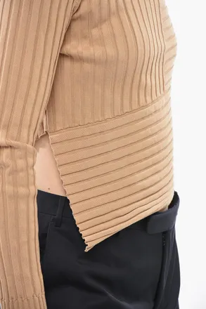 Stella McCartney Maglia Girocollo a Coste con Fondo Asimmetrico Stella McCartney