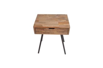 Chehoma Mesita de noche de madera beige