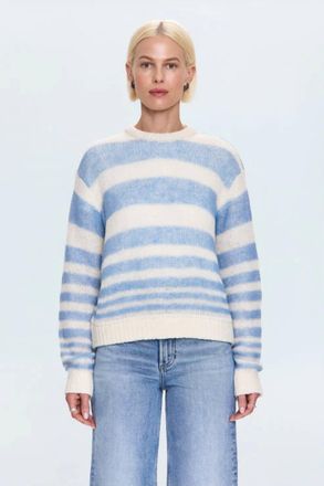 Pistola Denim Moa Sweater In Blue Gradient Stripe