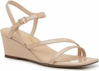 Unisa Kealie Sandals Womens Beige Square Toe Wedge Heel Strappy GAL2162