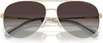 Michael Kors Perledo Zonnebril - Dames - Zonnebrillen - Geel - 58 MM - Accessoires