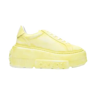 Casadei Sneakers, female, Yellow, Size: 7 1/2 US Nexus Painting Sneaker
