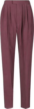 Saint Laurent Mujer, Pantalones, P&uacute;rpura, Talla: L