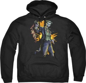 Gildan Batman Joker Bang Adult Pull Over Hoodie / Hooded Sweatshirt