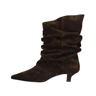 Notre-V Jenna Enkellaarsjes - Dames - Schoenen - Bruin - Maat: 37 EU