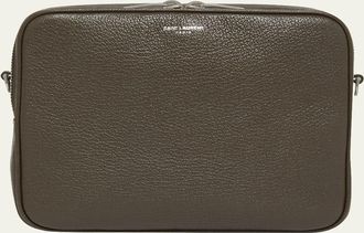Saint Laurent Mens Small Leather Camera Bag