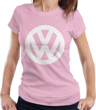 Volkswagen Classic White VW Logo Womens T-Shirt