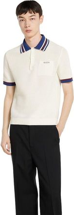 Gucci Mens S/s Polo Cotton - Cream - Size X-Large