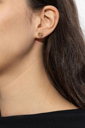 Coach Brass Earrings, Womens, Gold