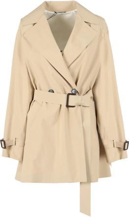 Max Mara Impermeabile Ovatta - Dames - Trenchcoats - Beige - M - Katoen - Jassen