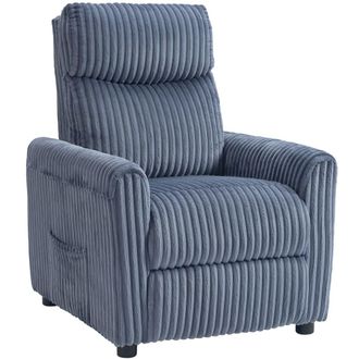 HOMCOM Sill&oacute;n relax reclinable 73x86x100 cm azul