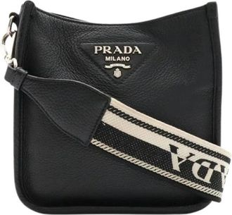 Prada Pre-owned Shoulder Bag - Dames - Vintage Schoudertas - Zwart - ONE Size - Leer - Vintage