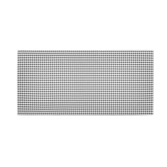 Really Nice Things Cabecero infantil tapizado en vichy color negro 110x52cm