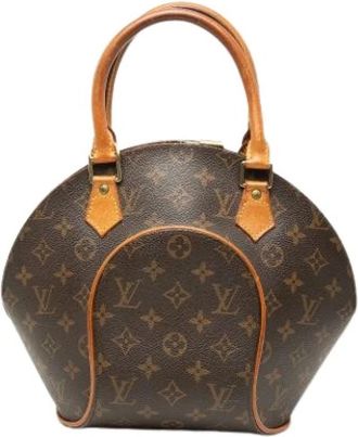 Louis Vuitton Pre-owned Ellipse PM - Dames - Vintage Handtas - Bruin - ONE Size - Leer - Vintage