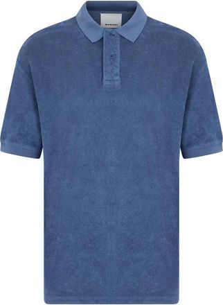 Isabel Marant Polo met korte mouwen - Heren - Polos - Blauw - M - Katoen - Tops