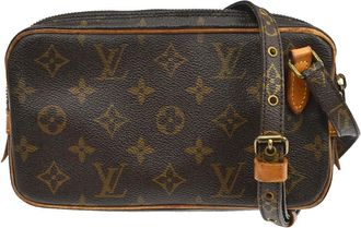 Louis Vuitton Pochette Marly Bandouliere Monogram Canvas Brown Canvas Handbag (Pre-Owned)