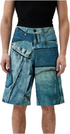 Versace Jeans Couture Denim Shorts - Heren - Denim shorts - Blauw - S - Denim - Korte Broeken