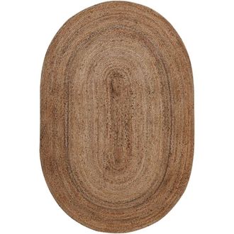 Beliani Rug DEMIRCI Beige 100 x 150 cm Jute