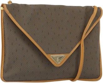 Saint Laurent Pre-owned Plastic Schoudertas - Dames - Vintage Schoudertas - Bruin - ONE Size - Vintage