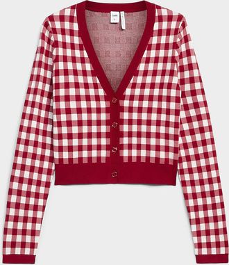 Twik Womens Summer pattern jacquard Cardigan Sweater