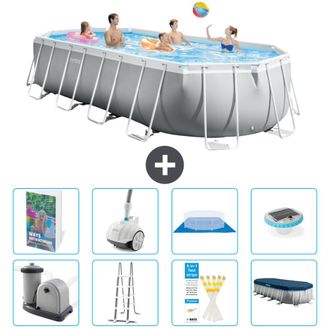 Intex Piscina Prism Frame Oval - 610x305x122 Cm - 9-piezas S552