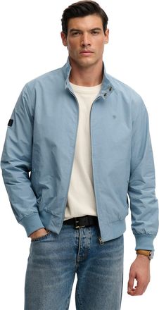 Superdry Tussenjas Cast Iron effen lichtblauw met boord