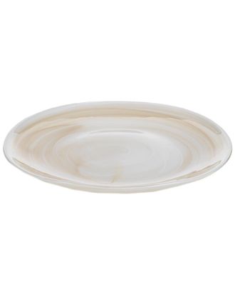 Zodax Ibiza 6Pc Set 10.25In Free Flow Alabaster Glass Plate