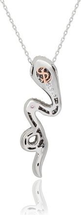 Suzy Levian Pavé Cubic Zirconia Wild Snake Pendant Necklace in Silver/Cubic Zirconia at Nordstrom Rack, Size 18