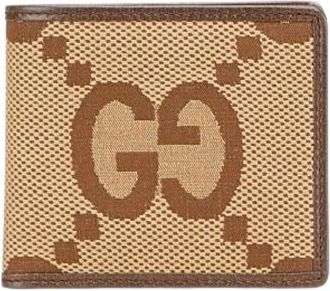 Gucci Pre-owned Wallets, female, Brown, Size: ONE SIZE Pre-owned Canvas Wallet