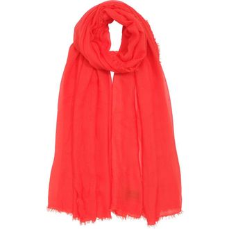 Echo Essential Modal-Silk Blend Crinkle Wrap in Fiesta Orange at Nordstrom