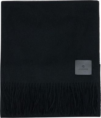 Anine Bing Womens Augustina Scarf Black Wool