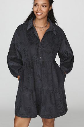 Maeve Bettina Corduroy Tiered Mini Shirtdress