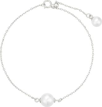 Untamed Petals Abigail Pearl Bracelet in Silver at Nordstrom