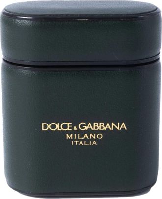 Dolce & Gabbana Phone Accessories, female, Green, Size: ONE SIZE Women Airpods Case
