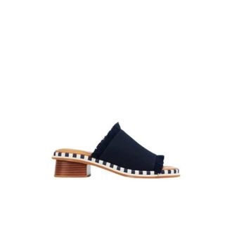 Chlo&eacute; Heeled Mules - Dames - Muiltjes - Blauw - 40 EU - Leer - Schoenen