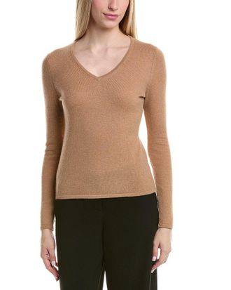 Bruno Magli Classic V-Neck Wool & Cashmere-Blend Sweater