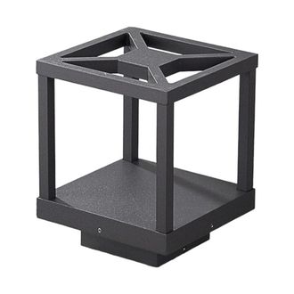 Lucande L&aacute;mpara led para exterior de aluminio negro