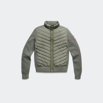 Canada Goose HyBridge Knit Jacket (Women, Sagebrush, XL)